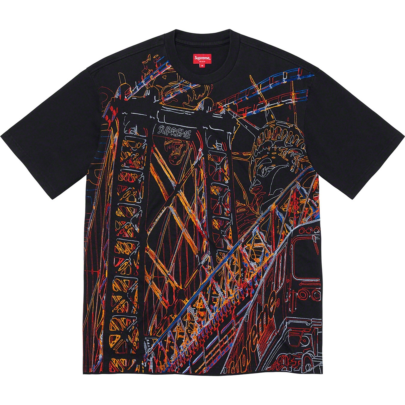 Bridge Embroidered S/S Top view 3